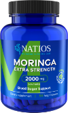 NATIOS Moringa Extract, 2000 mg, Extra Strength, 90 veganských kapslí